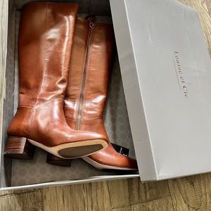 Brand new leather boots